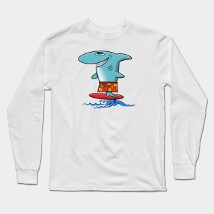 Do You Even Surf, Bro? Surfing Shark Long Sleeve T-Shirt